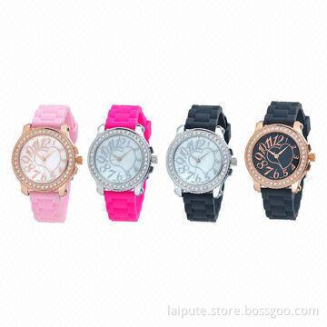 Fashionable Ladies' Silicone Wrist Watches, Jelly Silicon Watch for Girl /Boy
